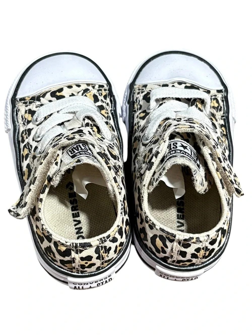 Converse Chuck Taylor All Star Archive Cheetah Print Infant Toddler Shoes Size 4